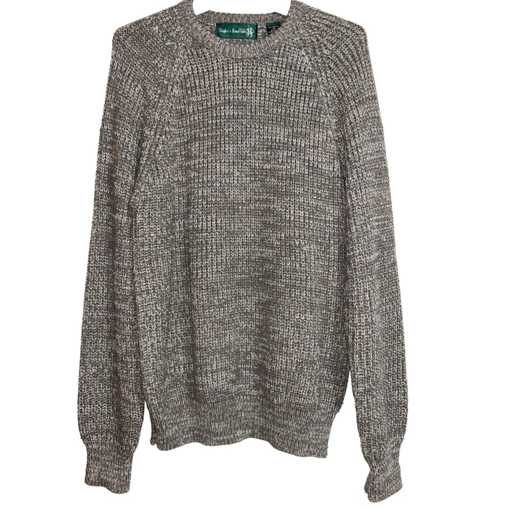 Knights of Round Table Men’s Vintage Chunky Crew Neck Sweater size M Old Money